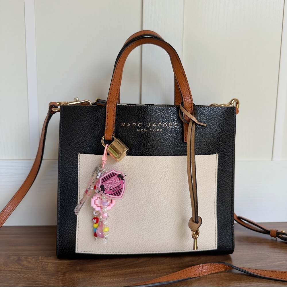 Marc Jacobs Mini Grind Colorblock Leather Tote